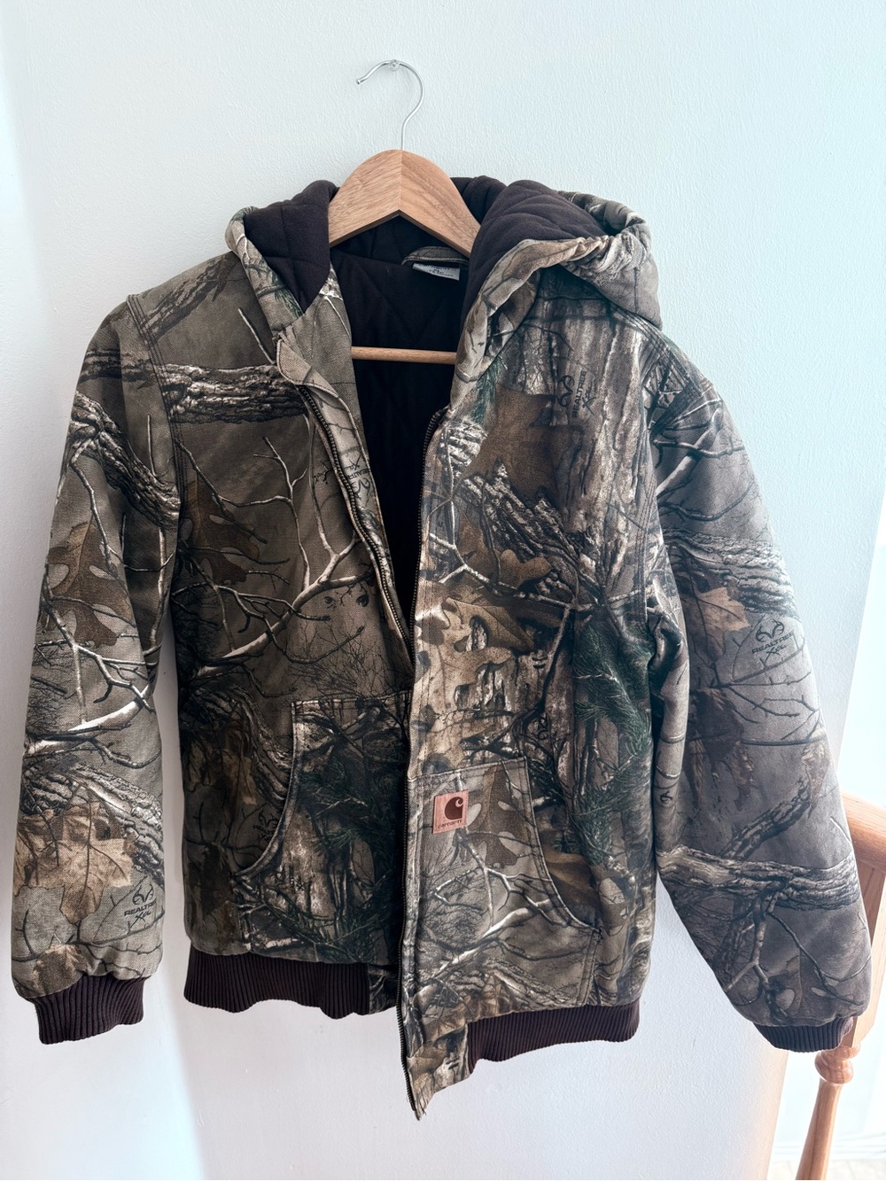 Carhartt Realtree Camo Hooded Work Jacket - Brown/Green